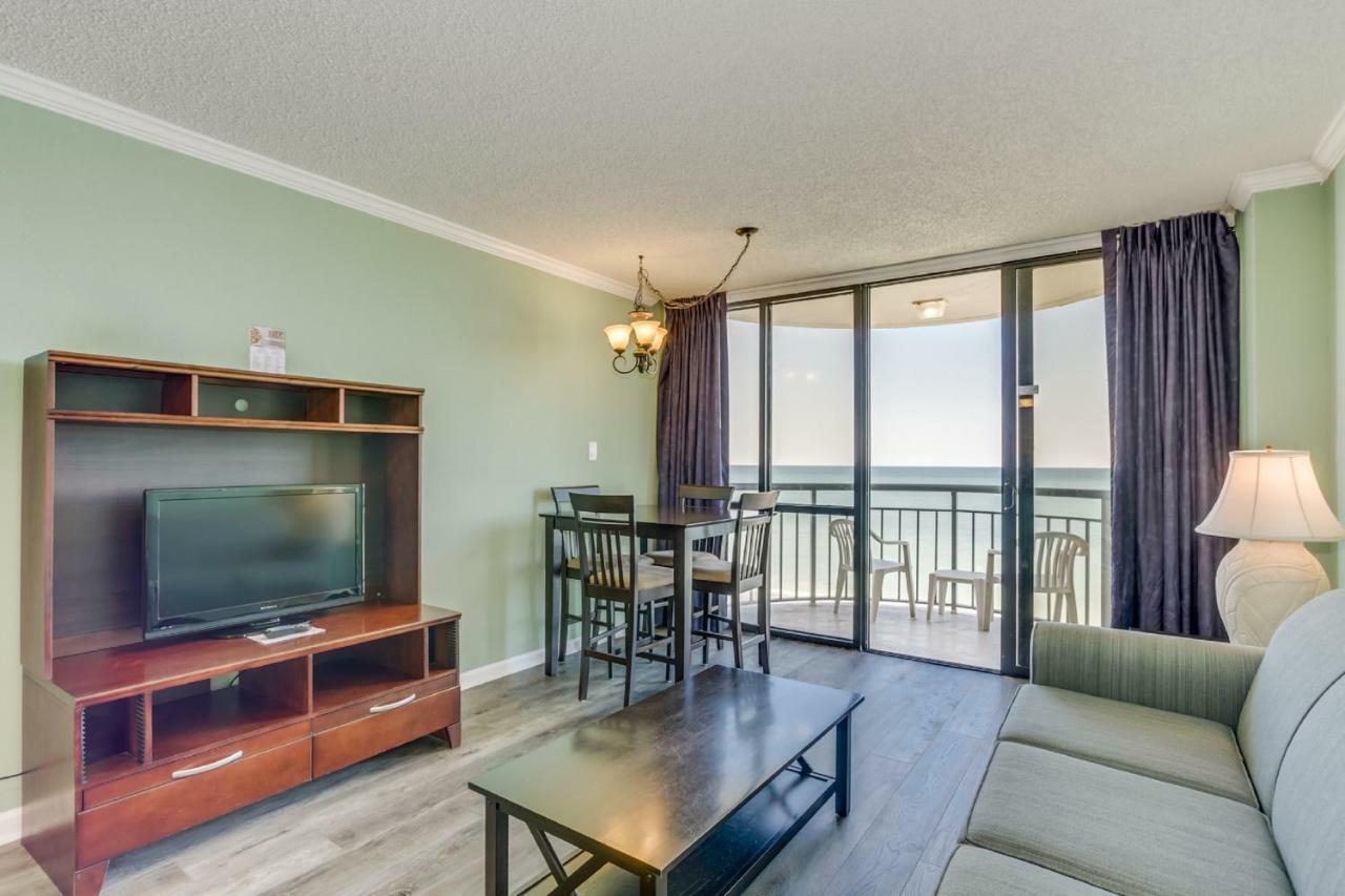 Oceanfront Condo W Balcony King Bed Meridian Plaza Myrtle Beach Eksteriør billede
