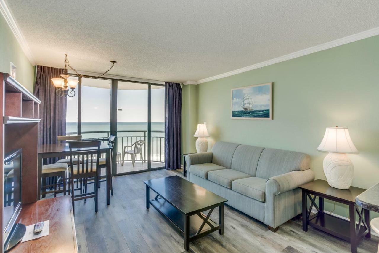 Oceanfront Condo W Balcony King Bed Meridian Plaza Myrtle Beach Eksteriør billede