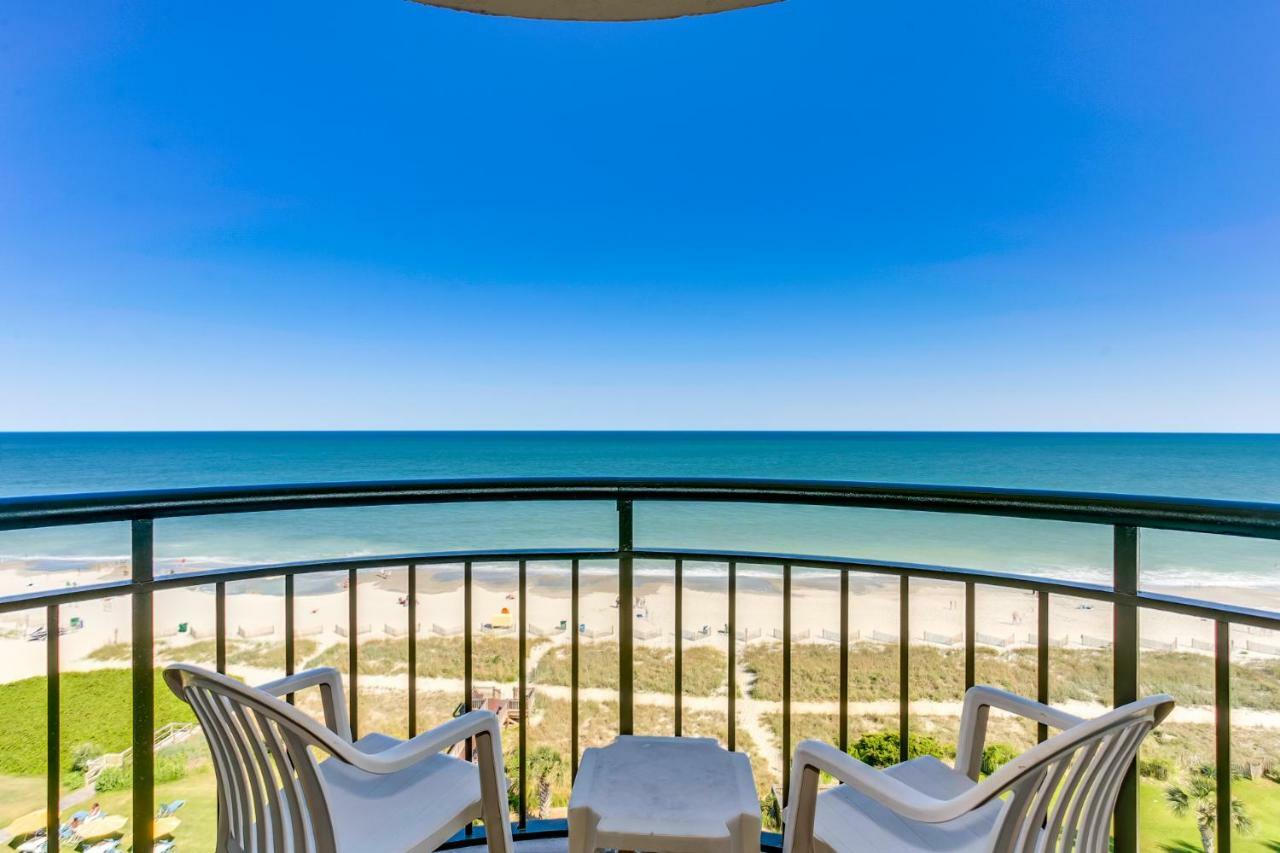 Oceanfront Condo W Balcony King Bed Meridian Plaza Myrtle Beach Eksteriør billede