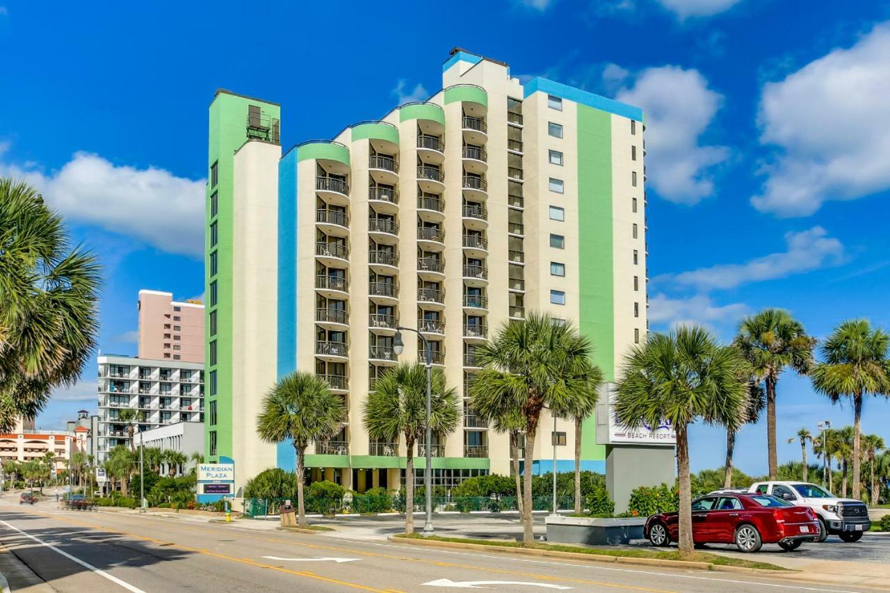 Oceanfront Condo W Balcony King Bed Meridian Plaza Myrtle Beach Eksteriør billede